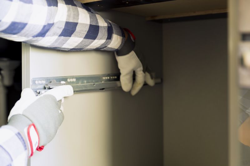 Installed Drawer Handles